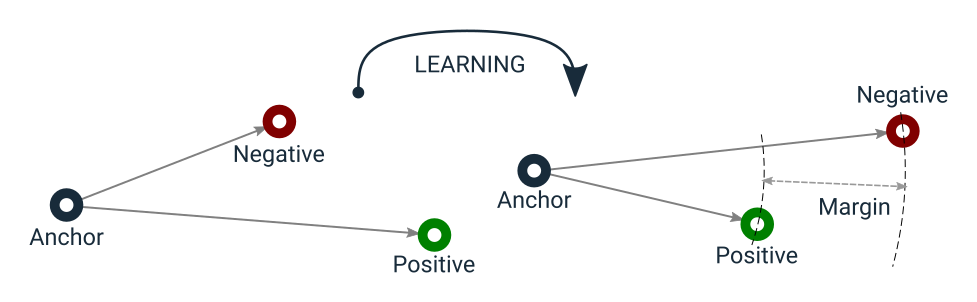 How triplets help the embedding model to learn better representations